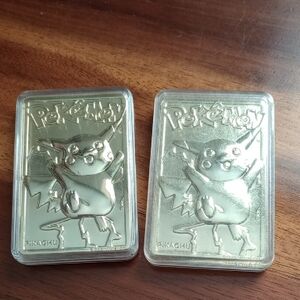 Pokemon Gold Pikachu Collectible Card